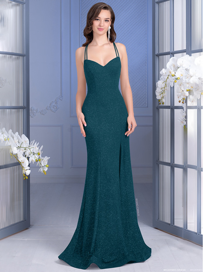 7234S Dress - Teal Green (Gino Cerruti)